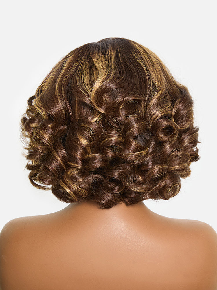 Classic Old Money Honey Blonde Highlight Wavy Glueless Minimalist HD Lace Wig Pre-cut Lace