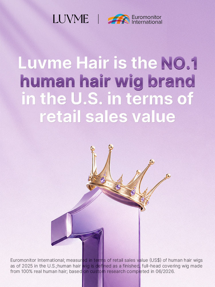 Luvme All-Day Comfort™ Wig 180% Density Loose Body Wave Glueless 7x6 Closure HD Lace Human Hair Wig with Bangs Pre-Cut Lace