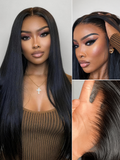 PreMax Wigs | Super Natural Hairline Silky Straight Glueless 13x4 Frontal Lace Wig Human Hair Pre-Cut Lace