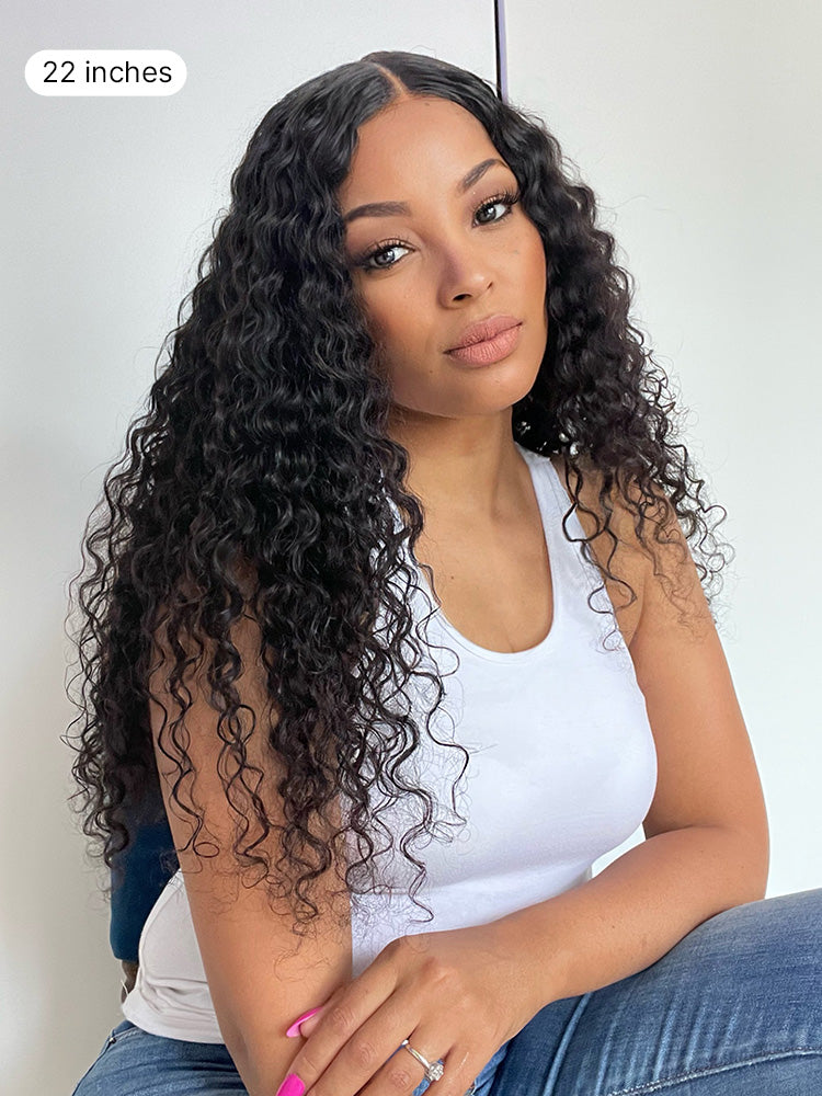Body Wave / Straight / Kinky / Deep Wave Human Hair U Part Wig