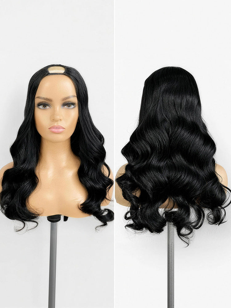 Body Wave / Straight / Kinky / Deep Wave Human Hair U Part Wig
