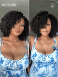 Weekly Special | Trendy Short Cut Curly Minimalist HD Lace Glueless Side Part Wig 100% Human Hair
