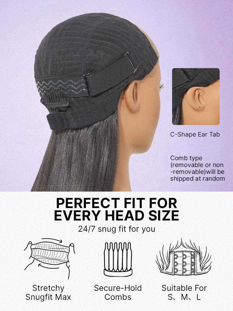 Beginner Friendly 200% Density Glueless 5x5 Closure Pre-Cut Lace Afro Curly Wig One Size Fits All Cap