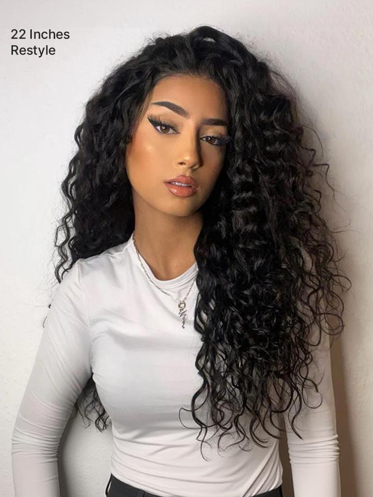 AiryFit™ Scalp Care Wigs | Effortless Water Wave Snugfit Glueless 5x5 Closure Pre-Cut Lace Curly Wig