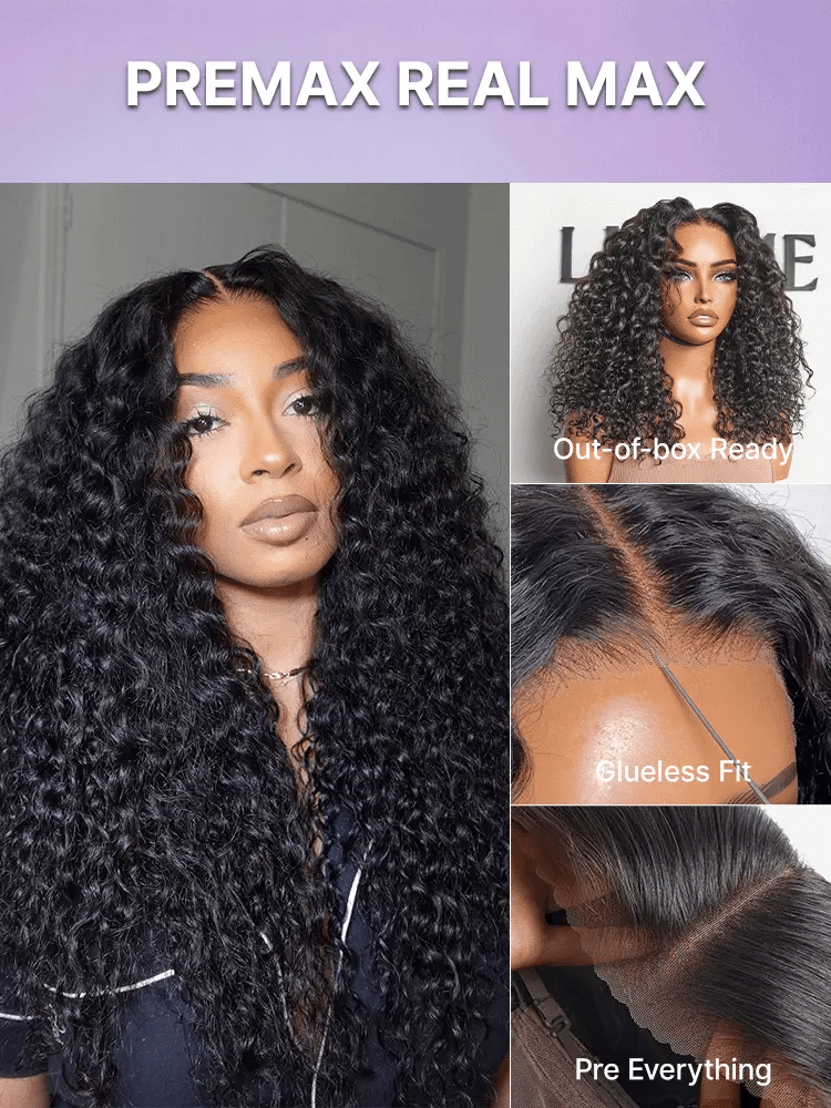 AiryFit™ Scalp Care Wigs | Effortless Water Wave Snugfit Glueless 5x5 Closure Pre-Cut Lace Curly Wig
