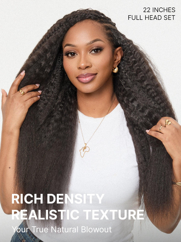 Miracle Knots Crochet Hair Wet and Wavy Water Wave | Kinky Straight for Boho Braids | Crochet Weaves | Fulani Braids | Twists Pre-Separated Lightweight Full & Soft Pre-Looped Human Hair Extensions Protective Style
