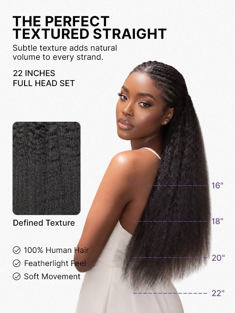 Miracle Knots Crochet Hair Wet and Wavy Water Wave | Kinky Straight for Boho Braids | Crochet Weaves | Fulani Braids | Twists Pre-Separated Lightweight Full & Soft Pre-Looped Human Hair Extensions Protective Style