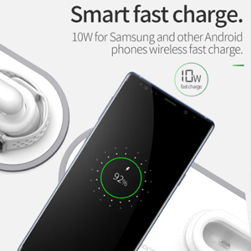 3 in 1  Wireless Charger Pad for