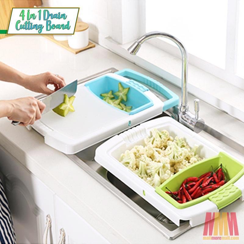 4 In 1 Drain Cutting Board