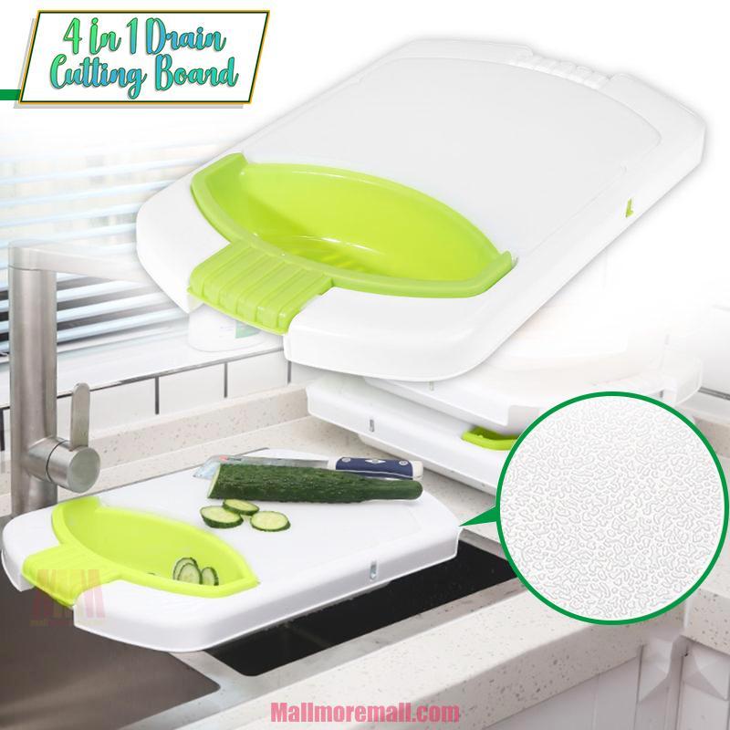 4 In 1 Drain Cutting Board