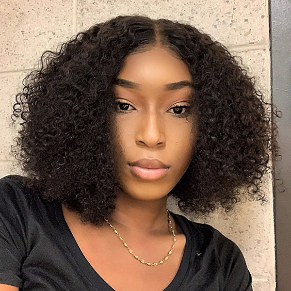 Small Bouncy Curl 4x4 Closure Lace Wig