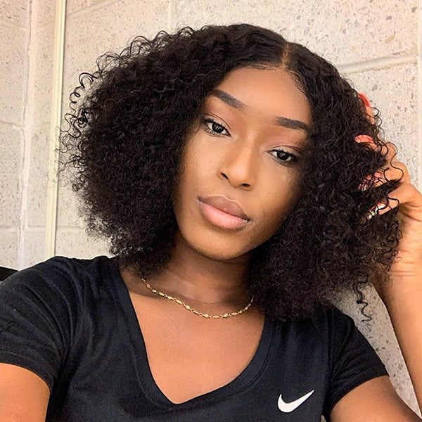 Small Bouncy Curl 4x4 Closure Lace Wig