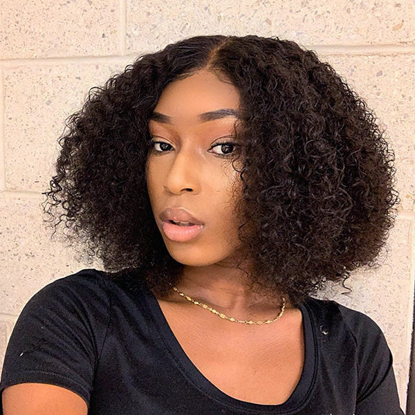 Small Bouncy Curl 4x4 Closure Lace Wig