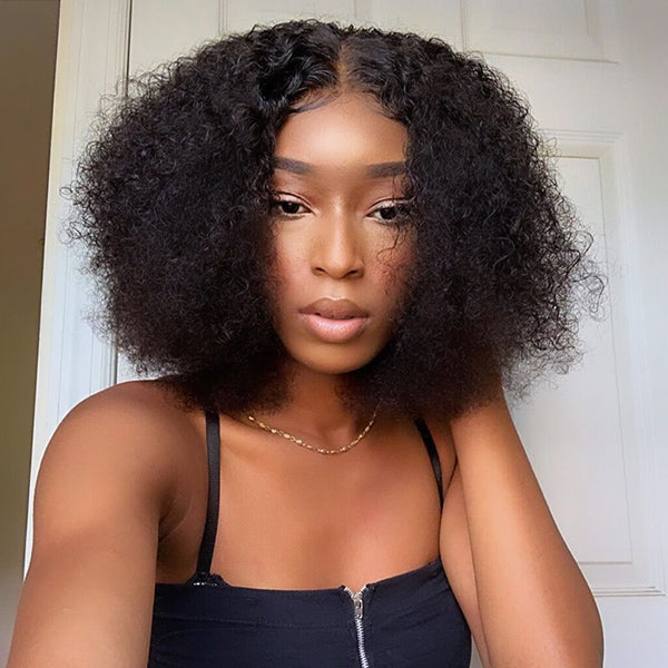Small Bouncy Curl 4x4 Closure Lace Wig