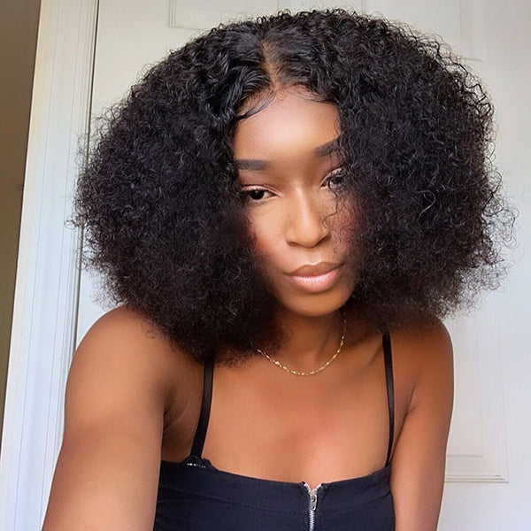 Small Bouncy Curl 4x4 Closure Lace Wig