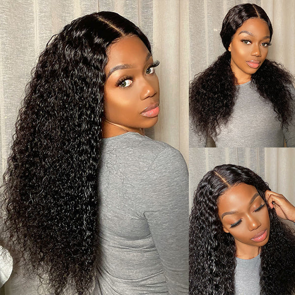 Wet And Wavy | Water Wave 4x4 Closure Lace Glueless Mid Part Long Wig - US Only