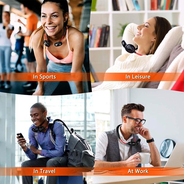 Portable Hanging Neck Sports Fan