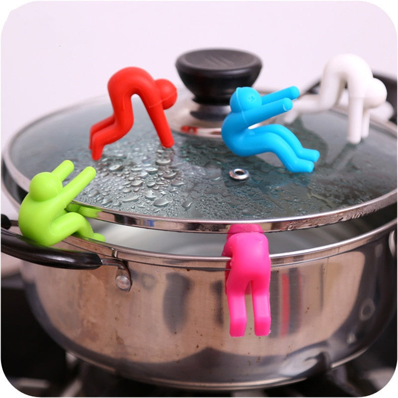 Creative  Kitchen Gadgets Raise The Lid Overflow Device