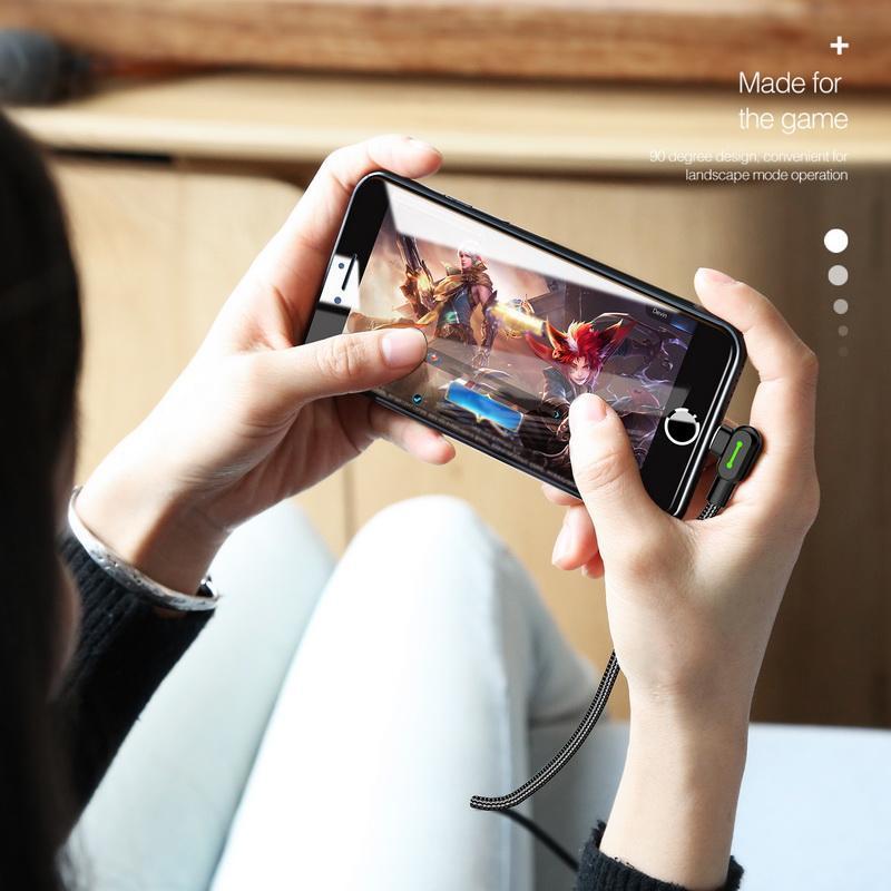 Right Angle LED Charging Cable