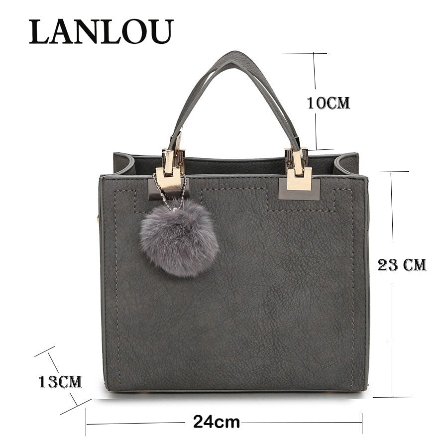 designer Scrub leather luxury handbags women bags