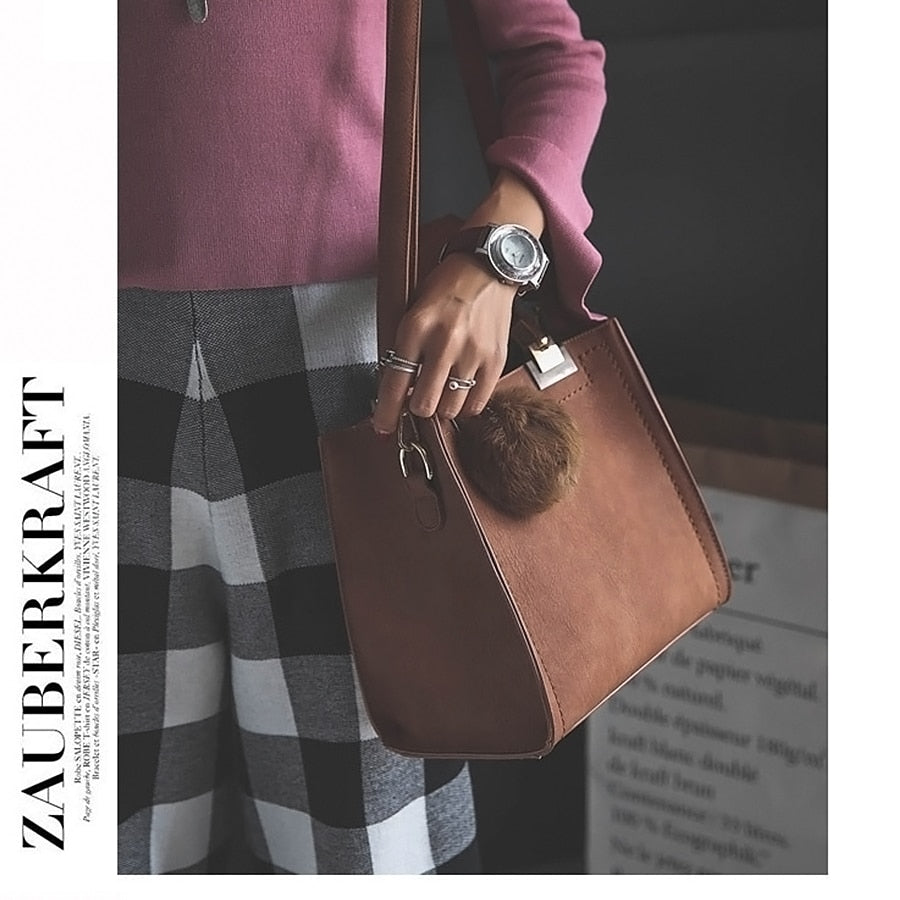 designer Scrub leather luxury handbags women bags