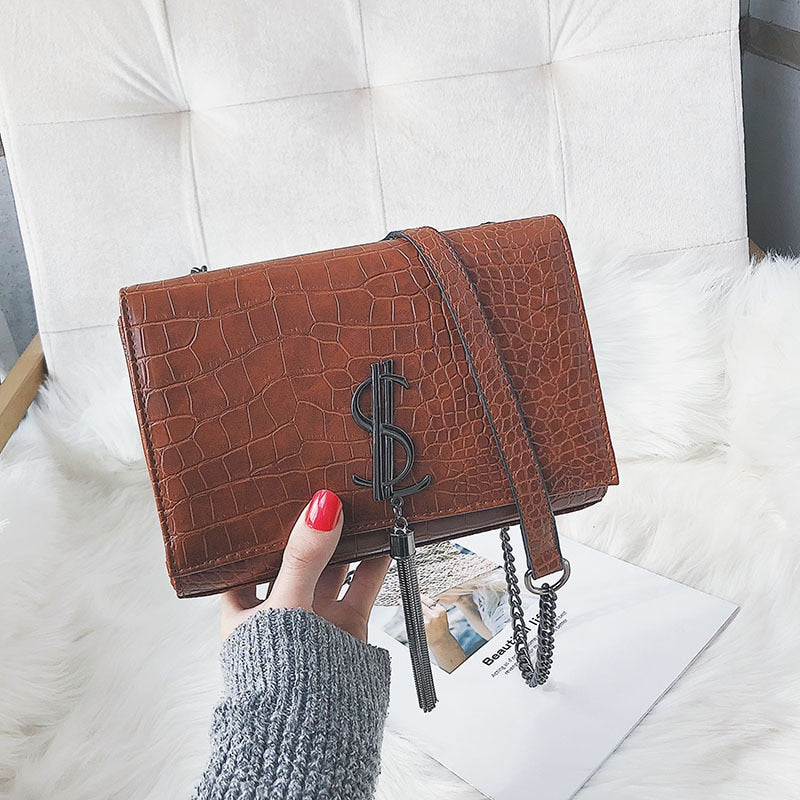 New Fashion Crocodile leather Bag Famous Brand Luxury Handbags
