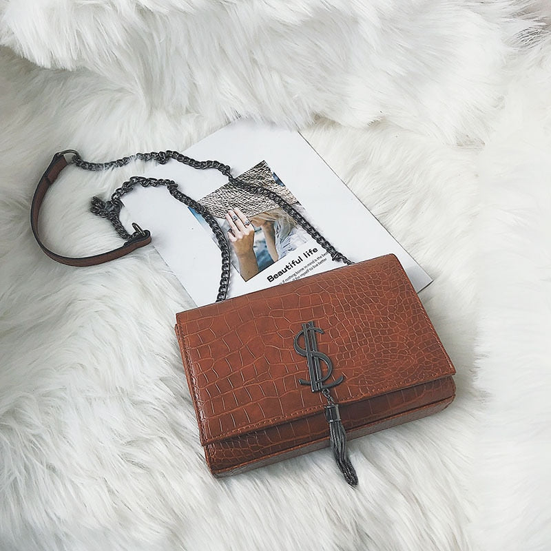 New Fashion Crocodile leather Bag Famous Brand Luxury Handbags