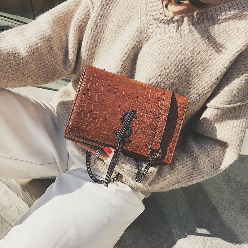 New Fashion Crocodile leather Bag Famous Brand Luxury Handbags