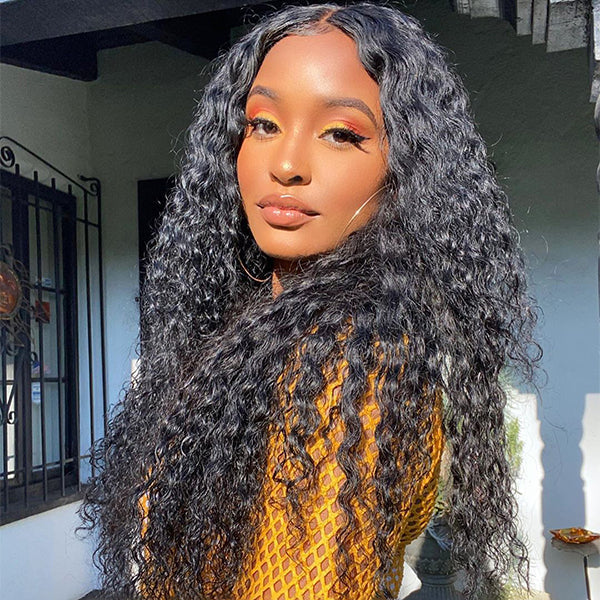 Wet & Wavy Glueless 4x4 Closure Undetectable HD Long Lace Wig 100% Human Hair