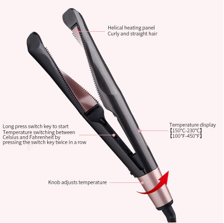 2 in 1 Ceramic Curling Iron hair curler