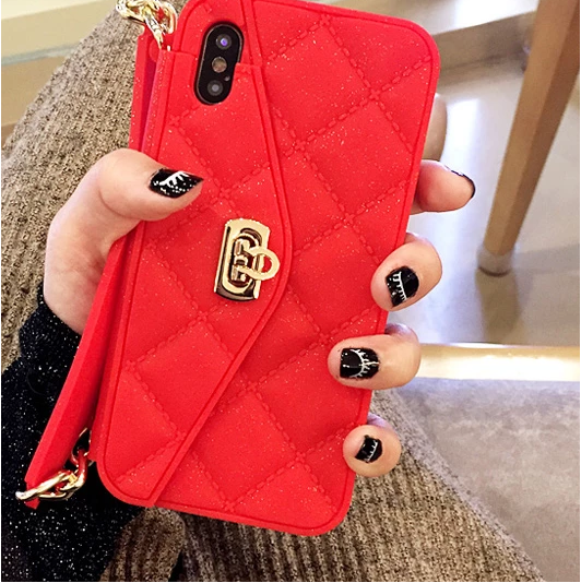 ( UP TO 50%OFF NOW !) LUXURY FASHION SOFT SILICON WALLET CASE FOR iPHONE