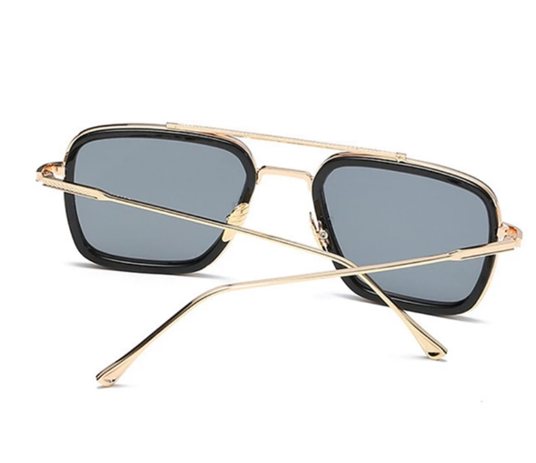 Men Vintage Steampunk Sunglasses Brand Designer Tony Stark Iron Man Goggles Retro Windproof Steam Punk Sun Glasses UV400