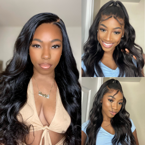 Breathable Cap Loose Body Wave Glueless 5x5 Upgraded Lace Front Mid Part Long Wig - US Only