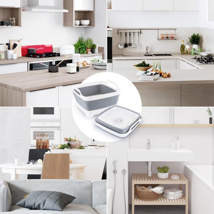 Foldable Drain and Wash Basket