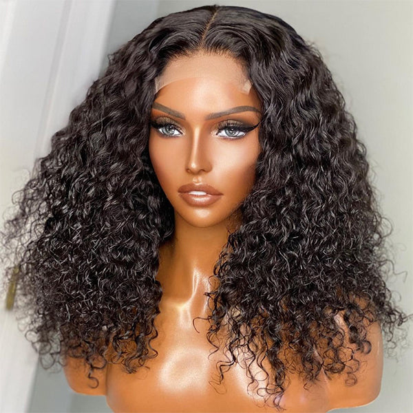 Wet And Wavy | Water Wave 4x4 Closure Lace Glueless Mid Part Long Wig - US Only